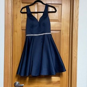 Navy Blue Homecoming/Prom Dress